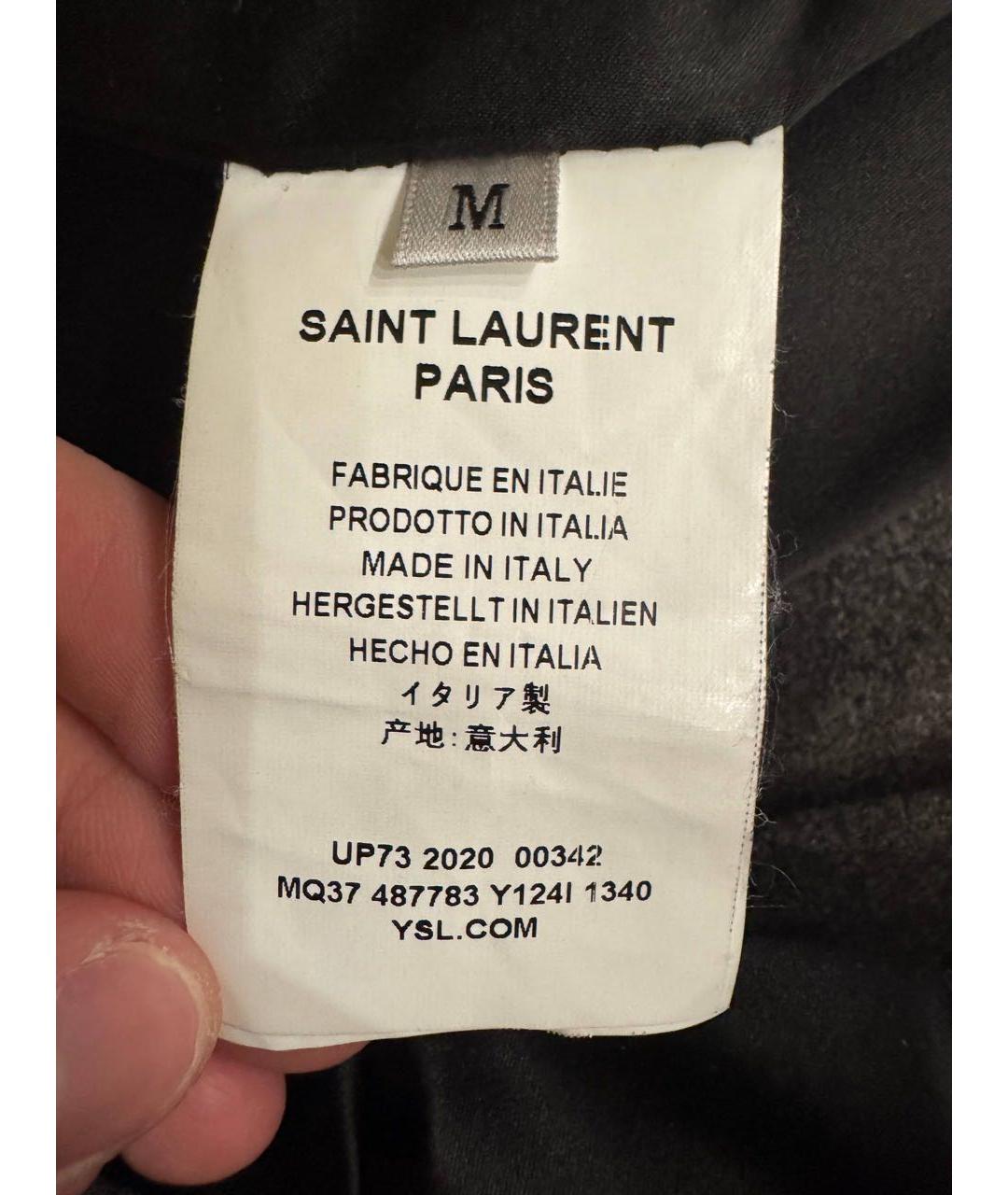 SAINT LAURENT Серый полиэстеровый жакет/пиджак, фото 6