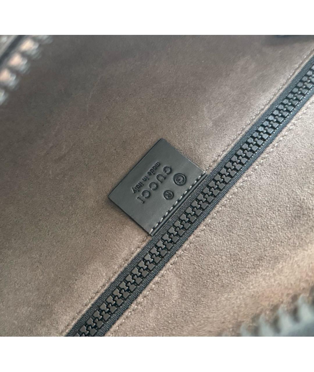 GUCCI Черная кожаная поясная сумка, фото 8