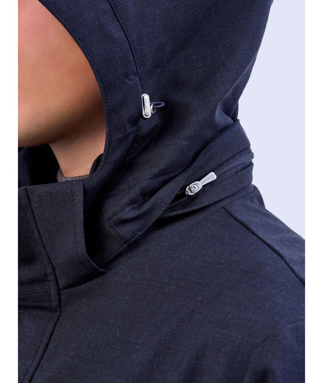 MOORER Темно-синяя шерстяная куртка, фото 5