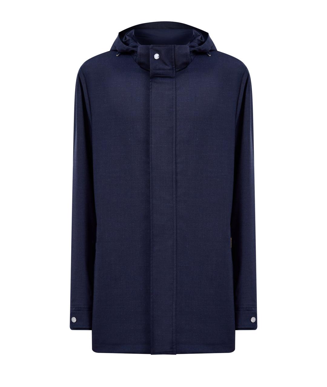 MOORER Темно-синяя шерстяная куртка, фото 1