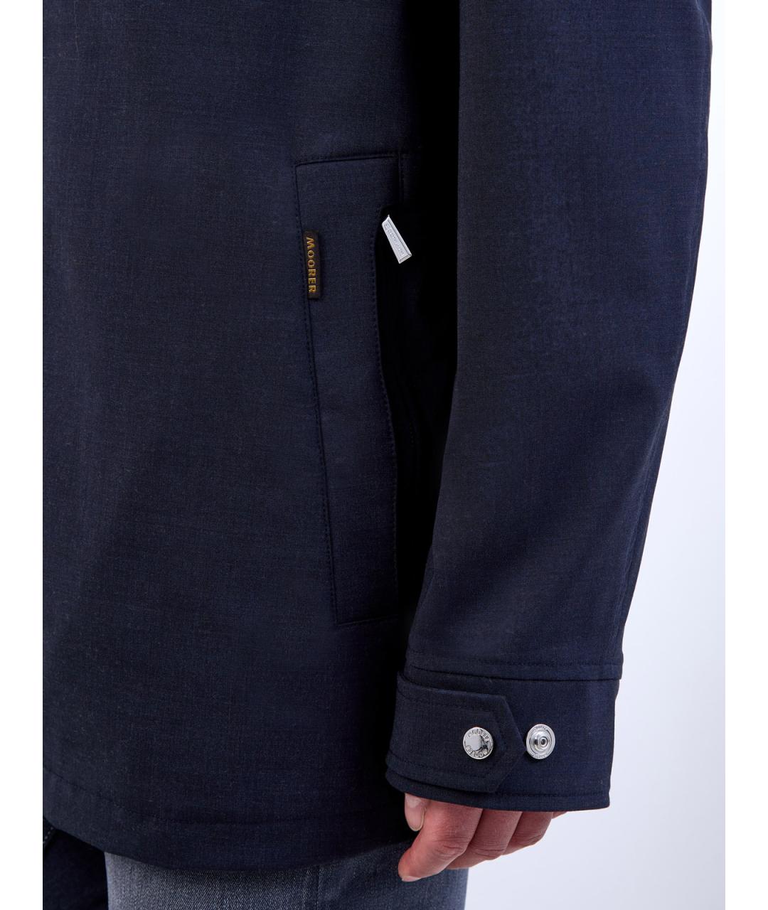 MOORER Темно-синяя шерстяная куртка, фото 6