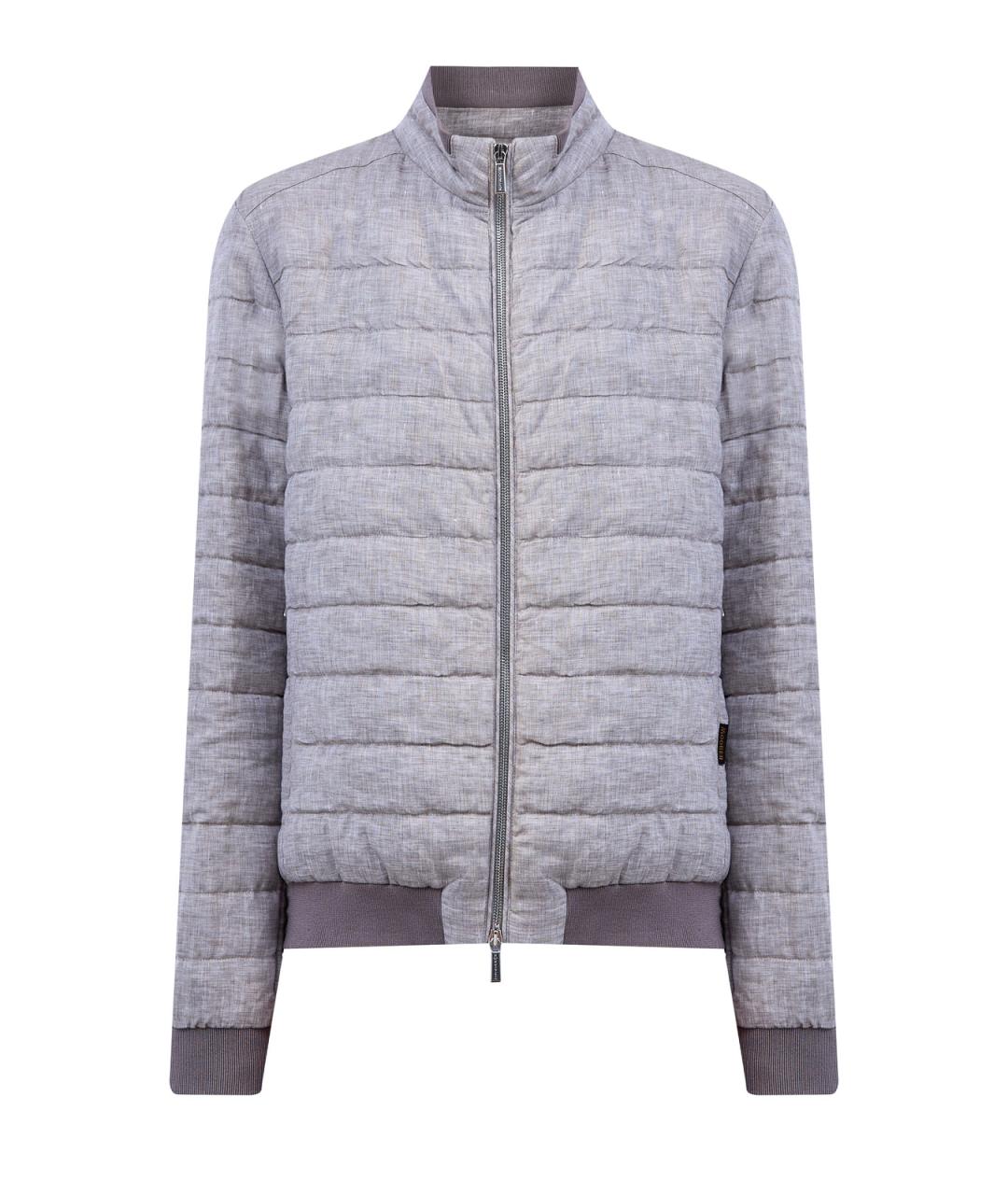 MOORER Бежевая льняная куртка, фото 1