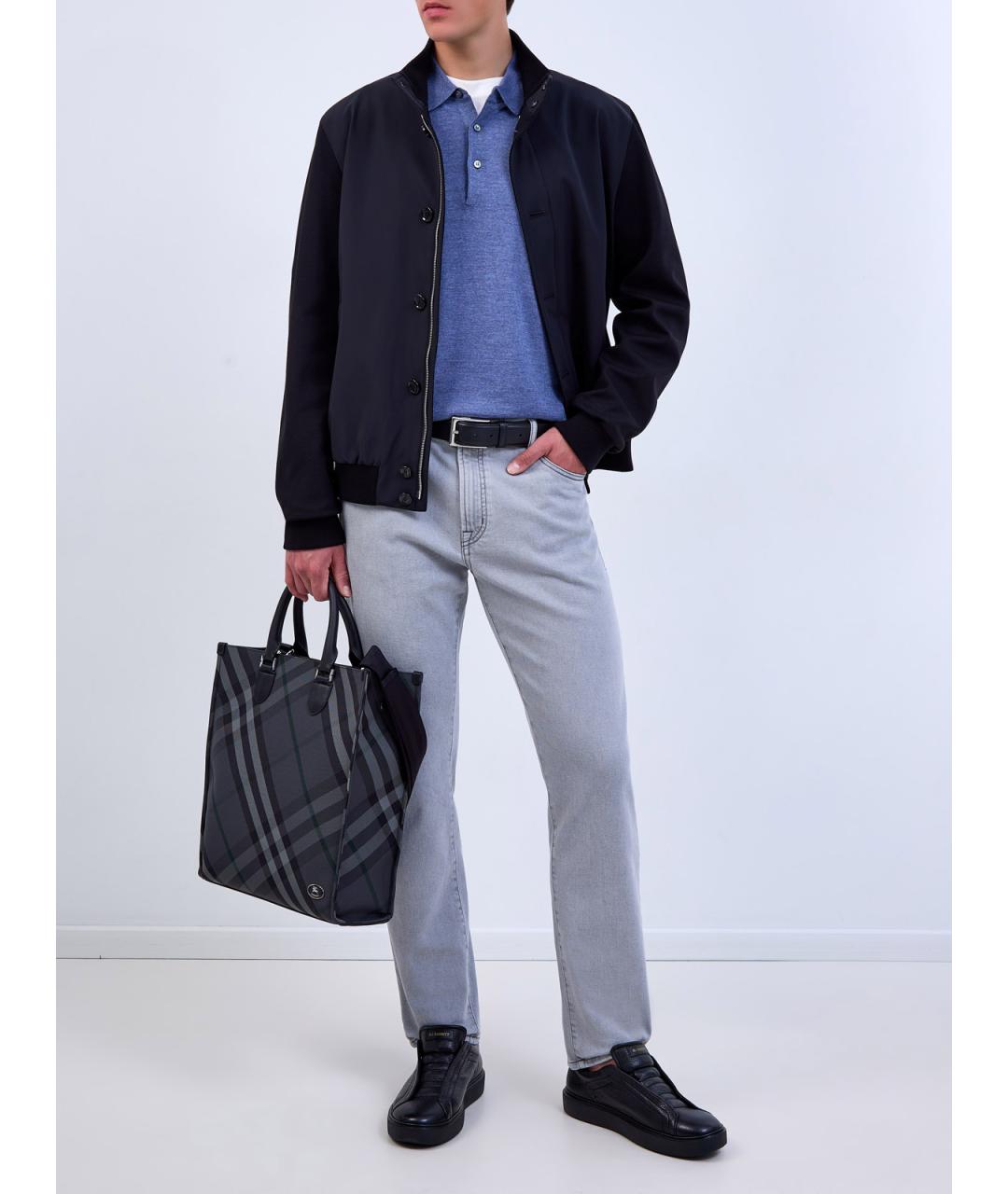 MOORER Темно-синяя полиамидовая куртка, фото 2