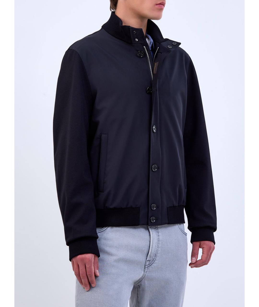 MOORER Темно-синяя полиамидовая куртка, фото 3