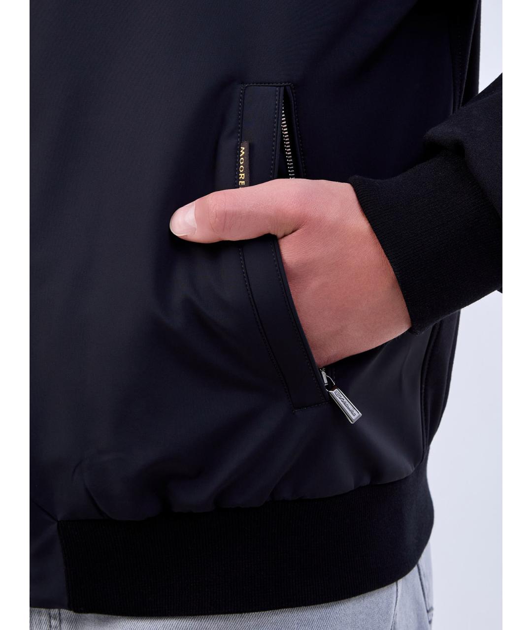 MOORER Темно-синяя полиамидовая куртка, фото 6