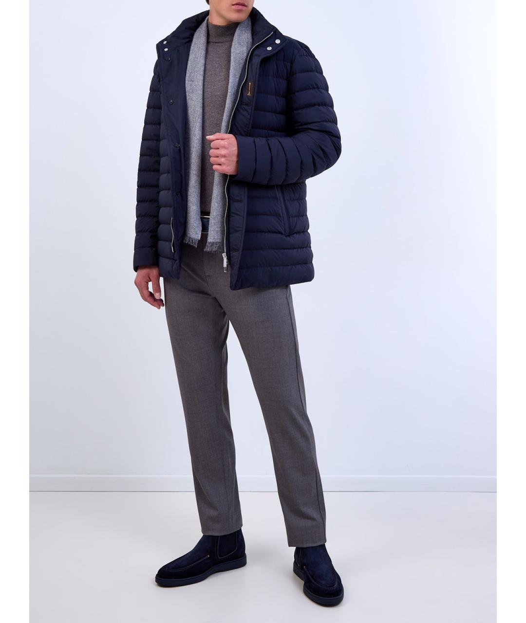 MOORER Синий полиамидовый пуховик, фото 2