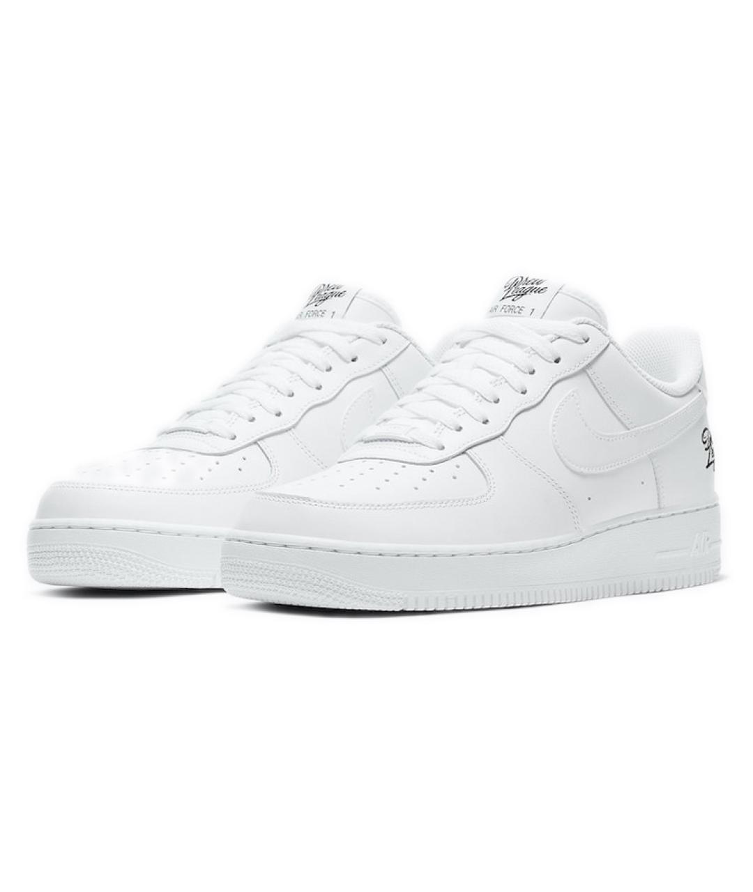 NIKE Белые кожаные низкие кроссовки / кеды, фото 4