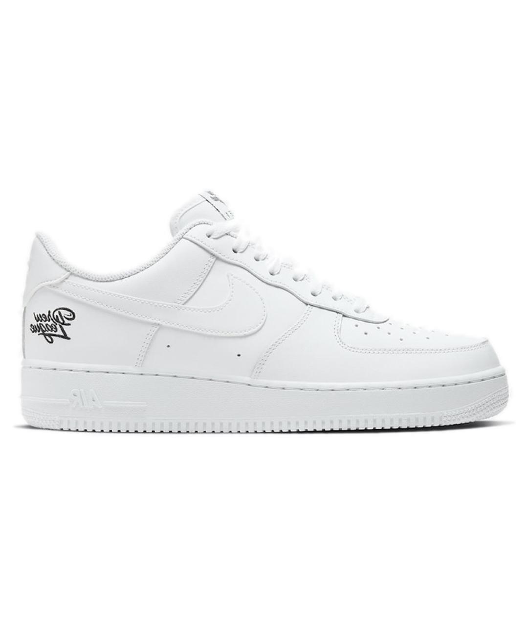 NIKE Белые кожаные низкие кроссовки / кеды, фото 1