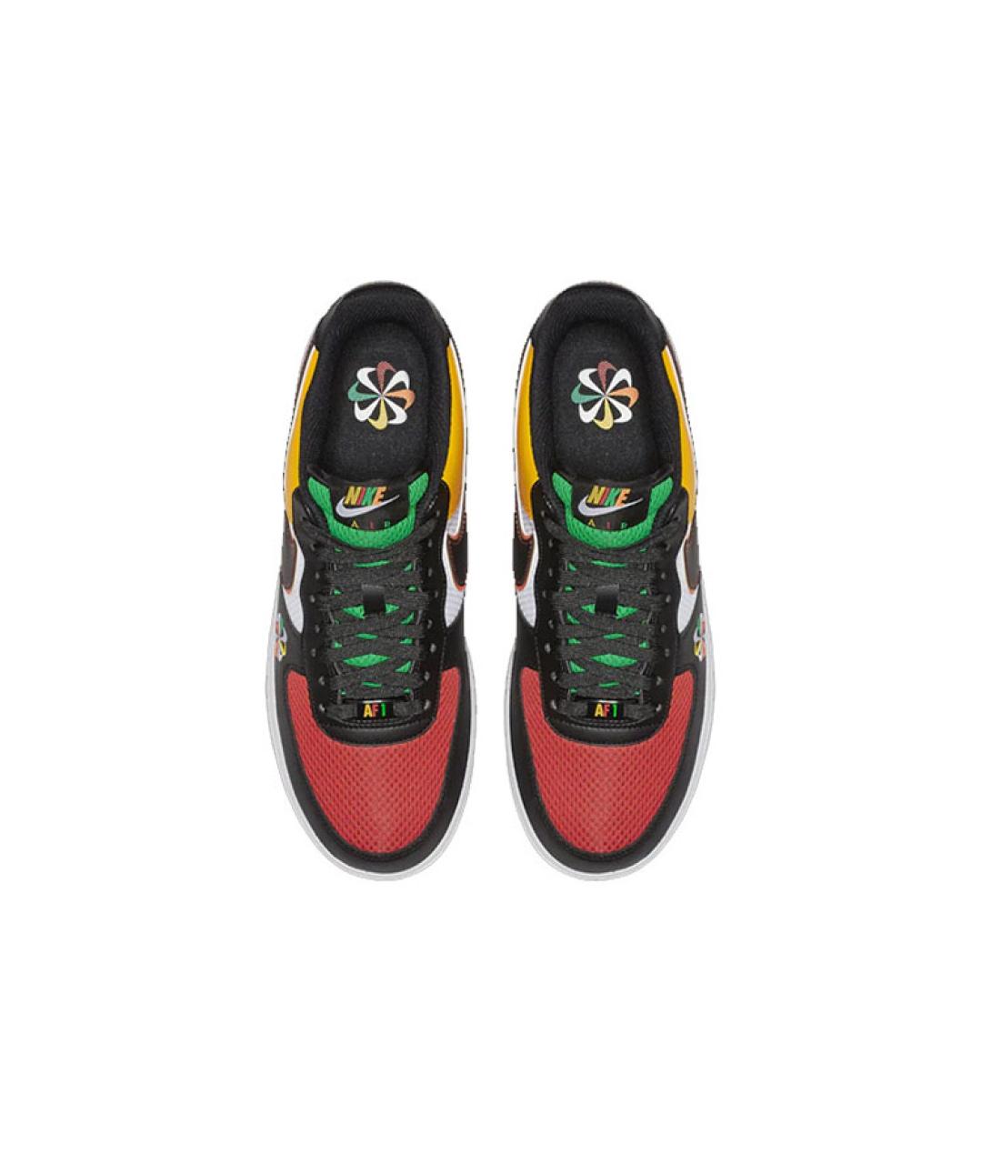NIKE Черные кожаные низкие кроссовки / кеды, фото 5