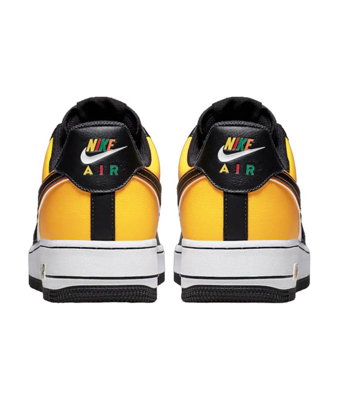NIKE Черные кожаные низкие кроссовки / кеды, фото 4