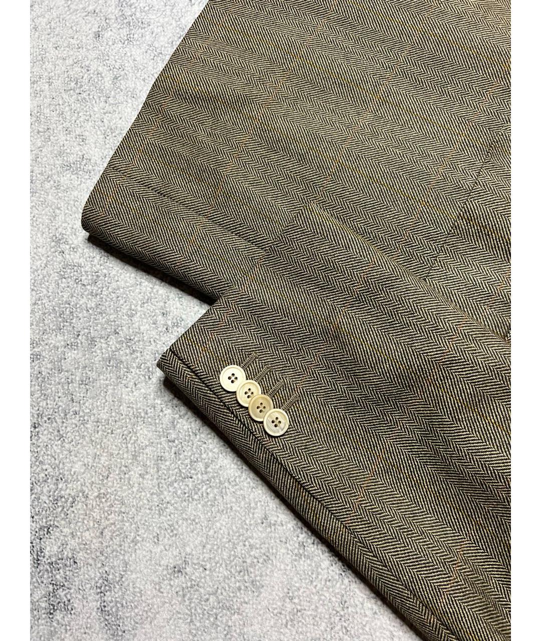 CORNELIANI Бежевый шерстяной пиджак, фото 5