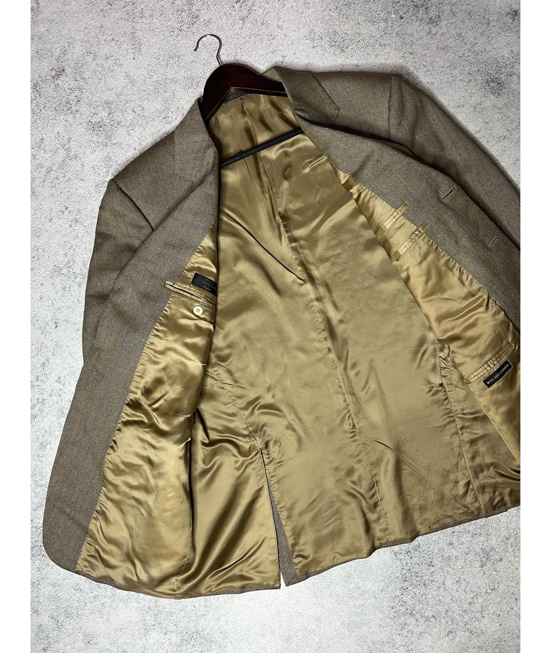 CORNELIANI Бежевый шерстяной пиджак, фото 4