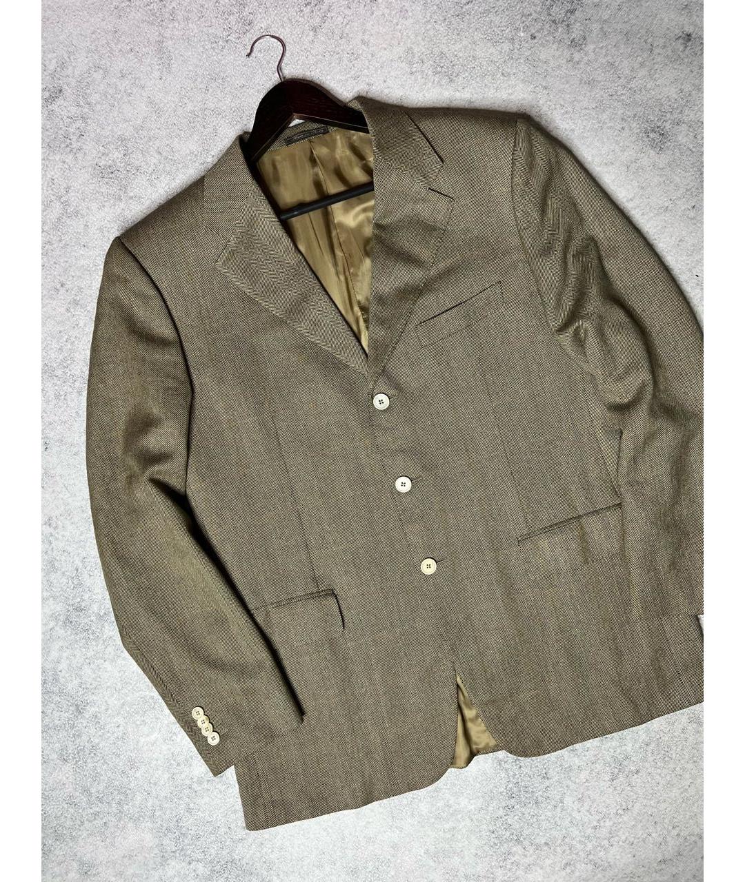 CORNELIANI Бежевый шерстяной пиджак, фото 2