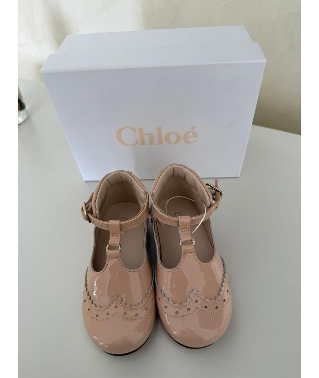 CHLOE Коралловые балетки и туфли из лакированной кожи, фото 2