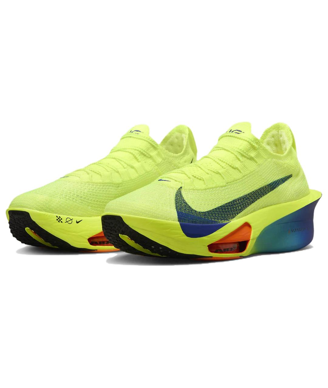 NIKE Желтые низкие кроссовки / кеды, фото 4
