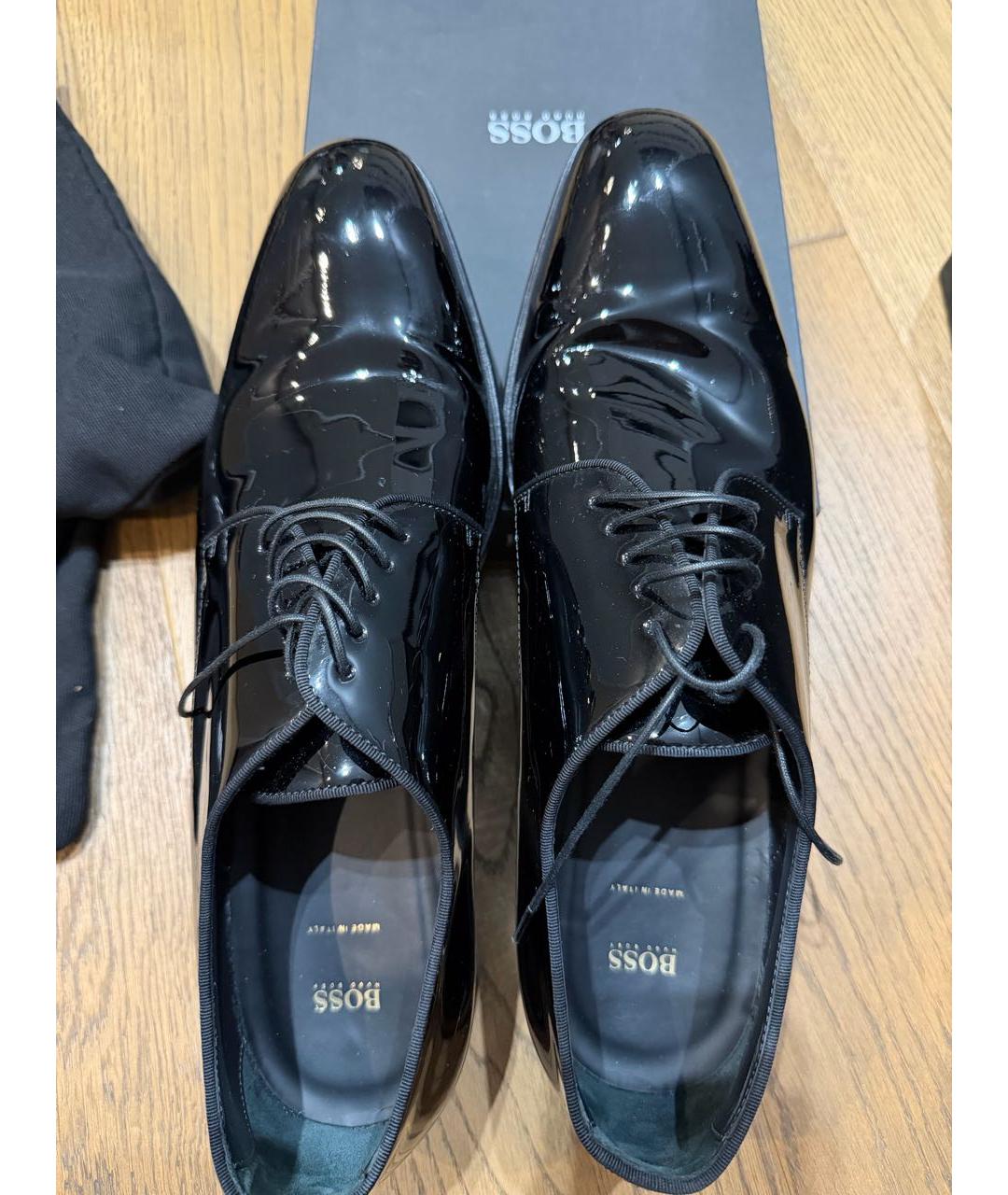 HUGO BOSS Черные кожаные туфли, фото 3