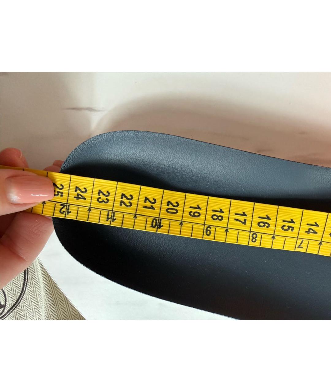 HERMES Синие текстильные кеды, фото 7