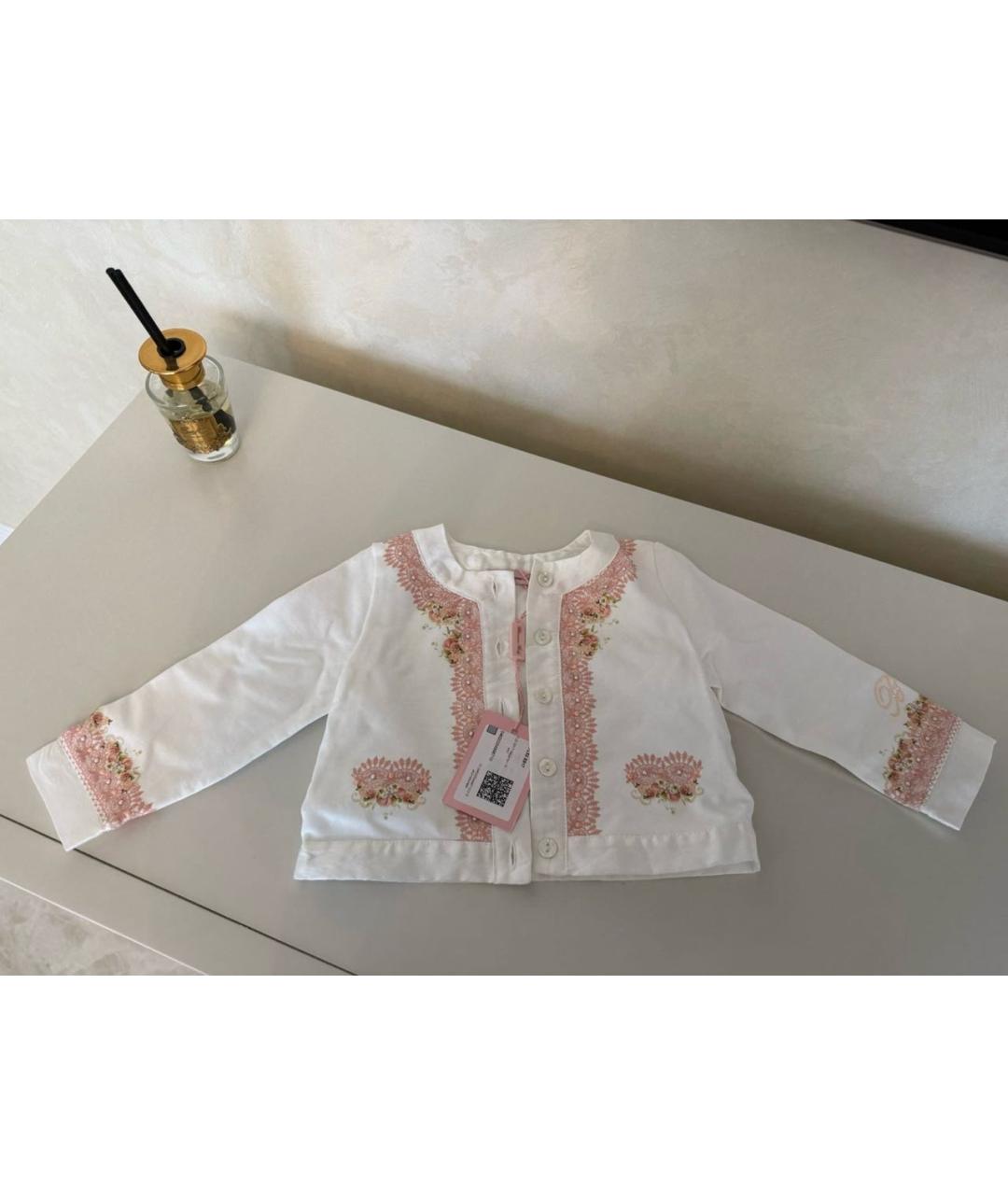 BLUMARINE Белый полиэстеровый жакет / жилет, фото 2