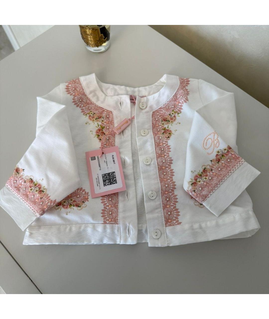 BLUMARINE Белый полиэстеровый жакет / жилет, фото 5