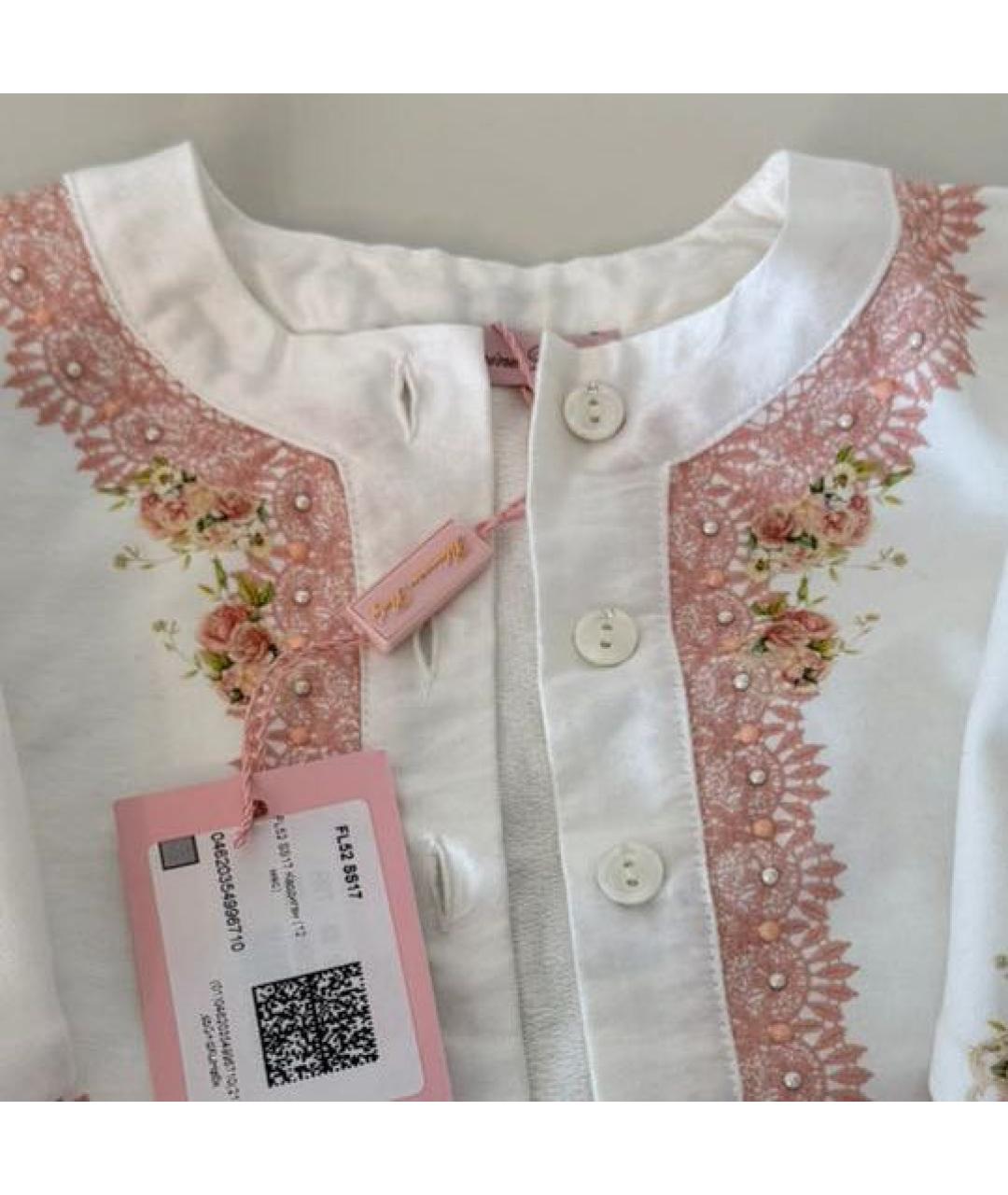 BLUMARINE Белый полиэстеровый жакет / жилет, фото 3