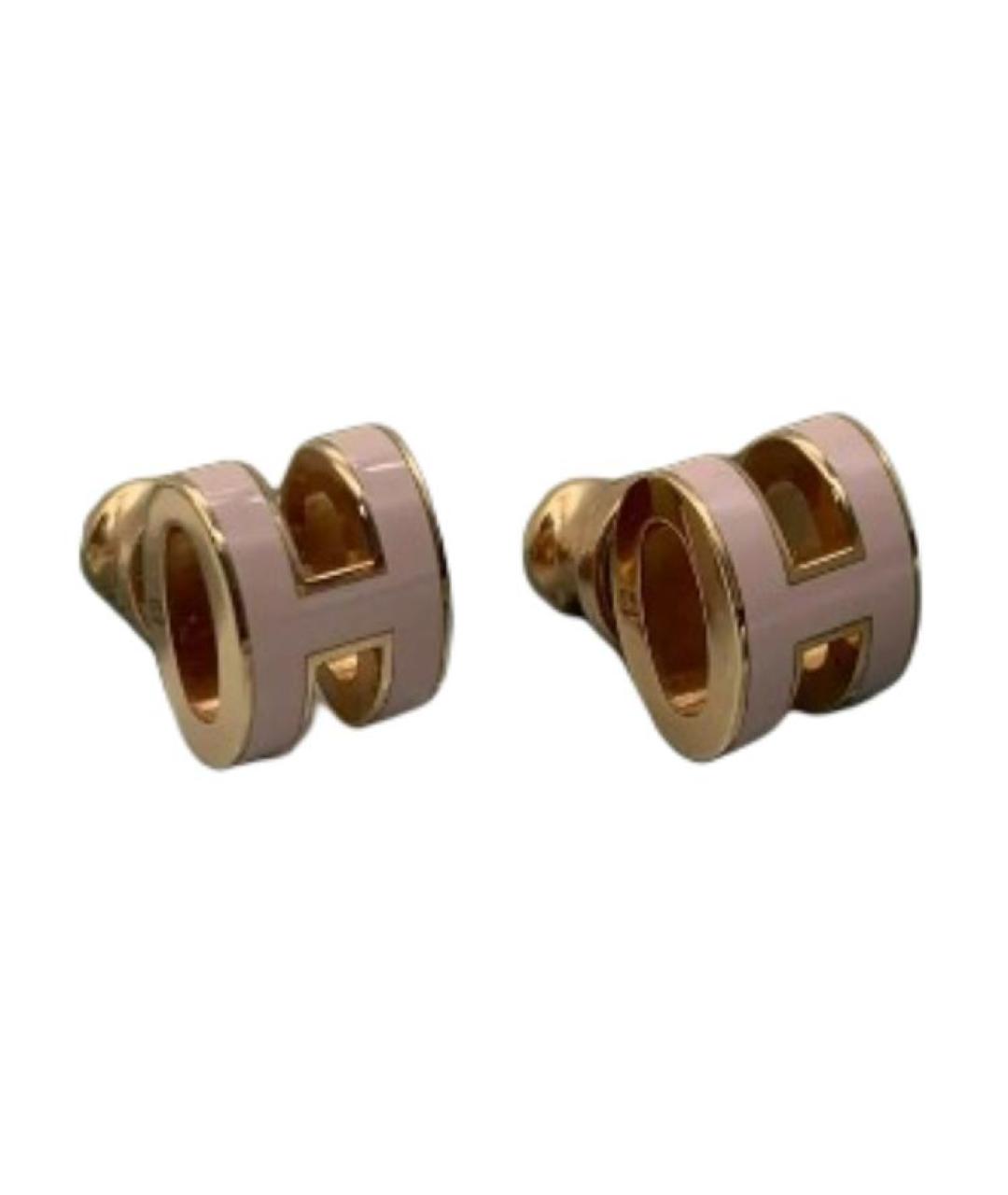 HERMES Розовые серьги, фото 3