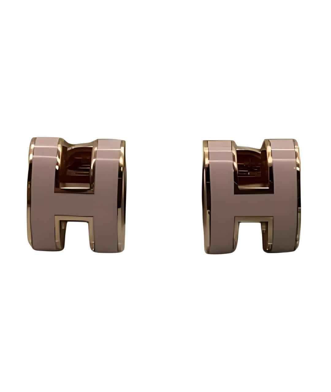 HERMES Розовые серьги, фото 1