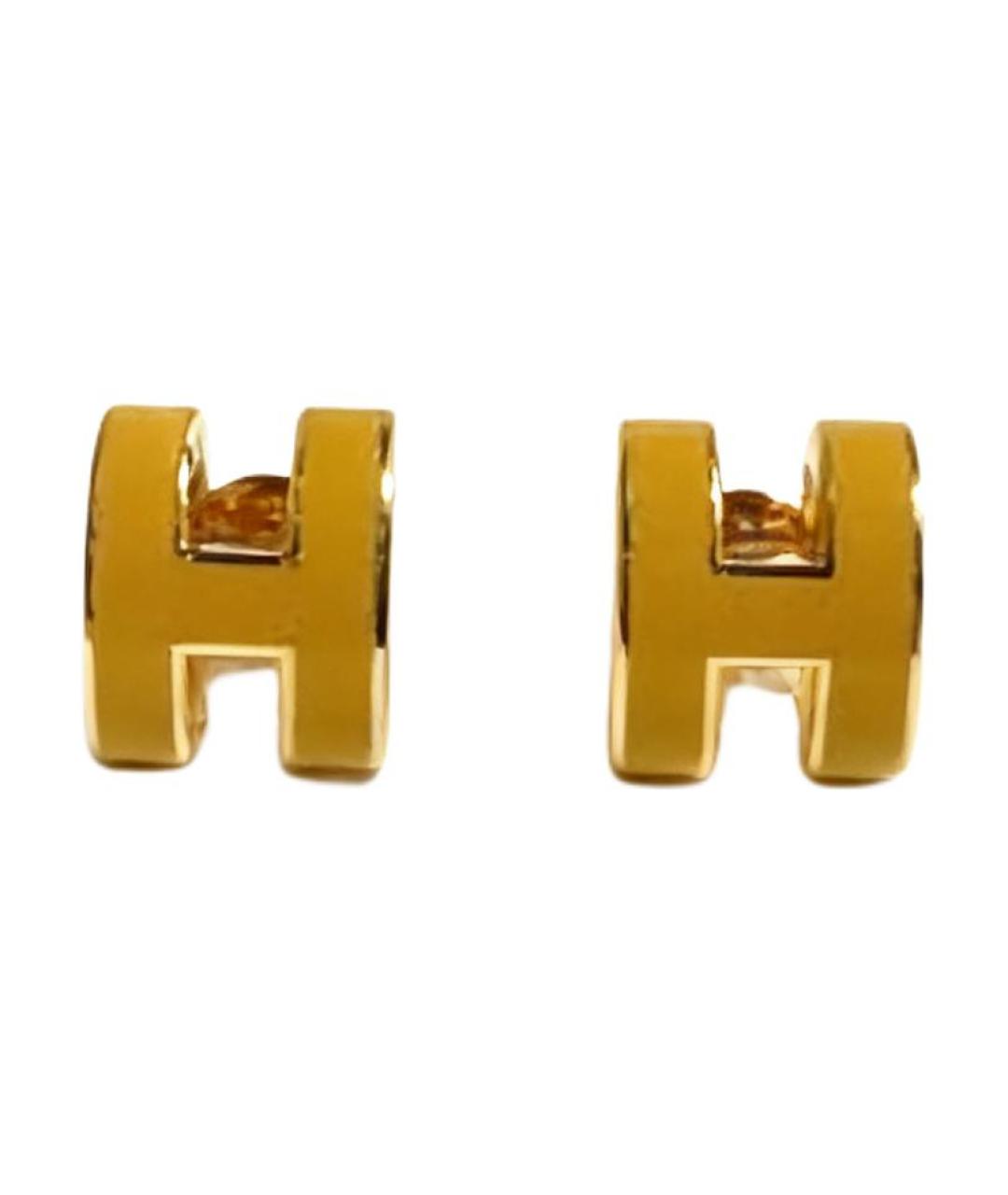 HERMES Золотые серьги, фото 3
