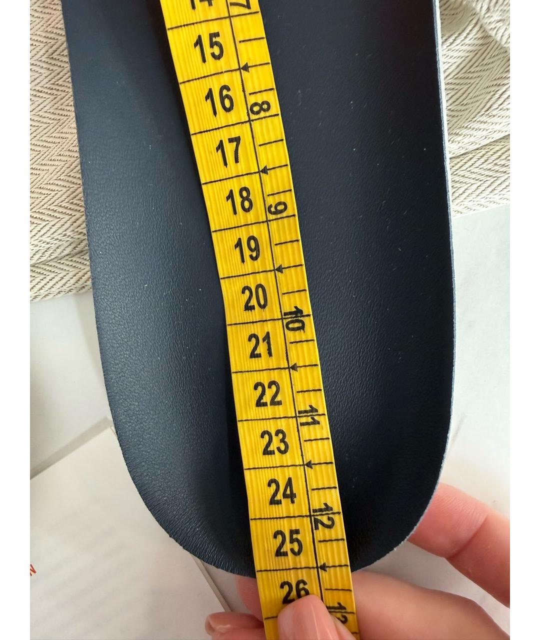 HERMES Синие текстильные кеды, фото 5