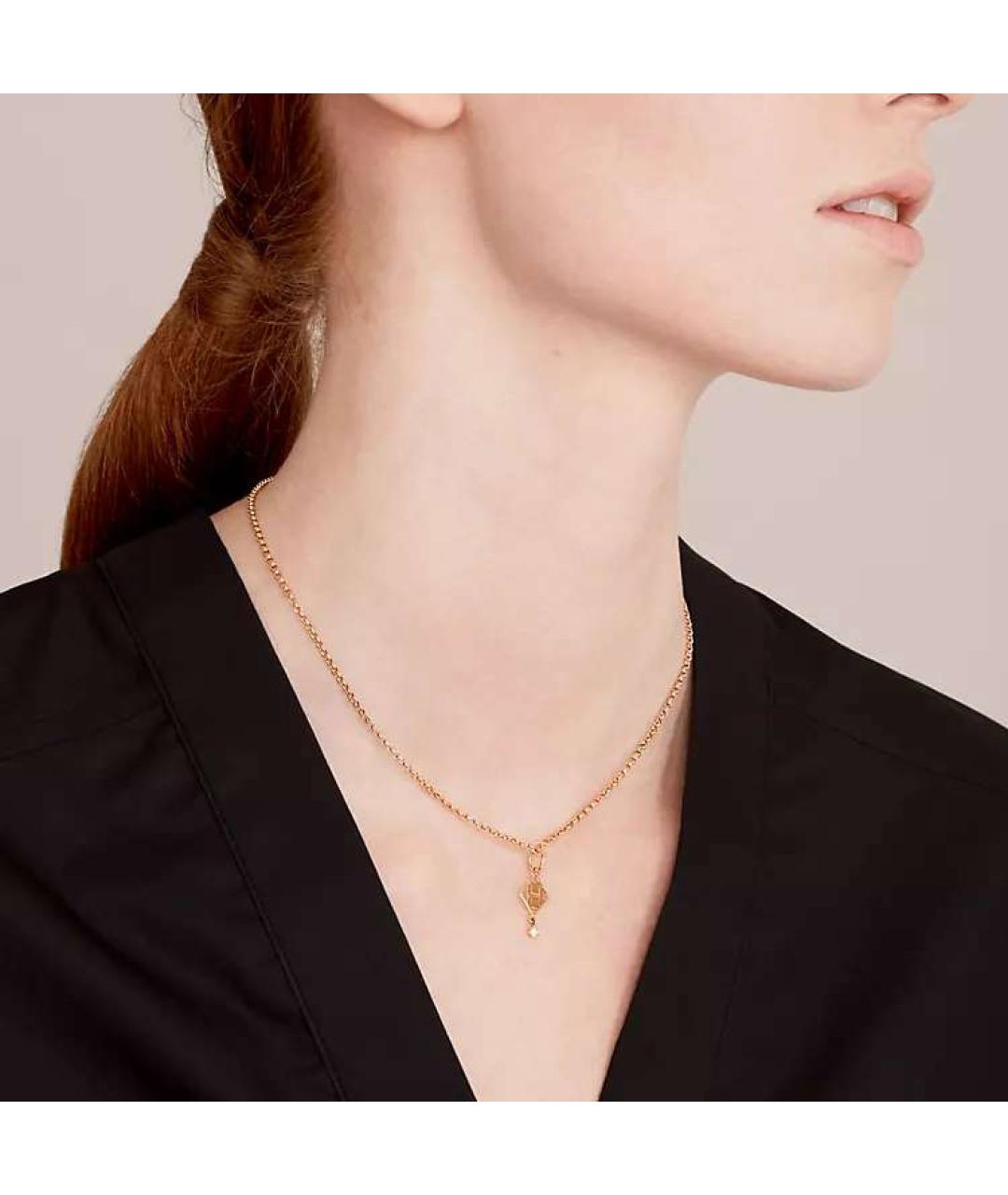 HERMES Розовое колье, фото 3