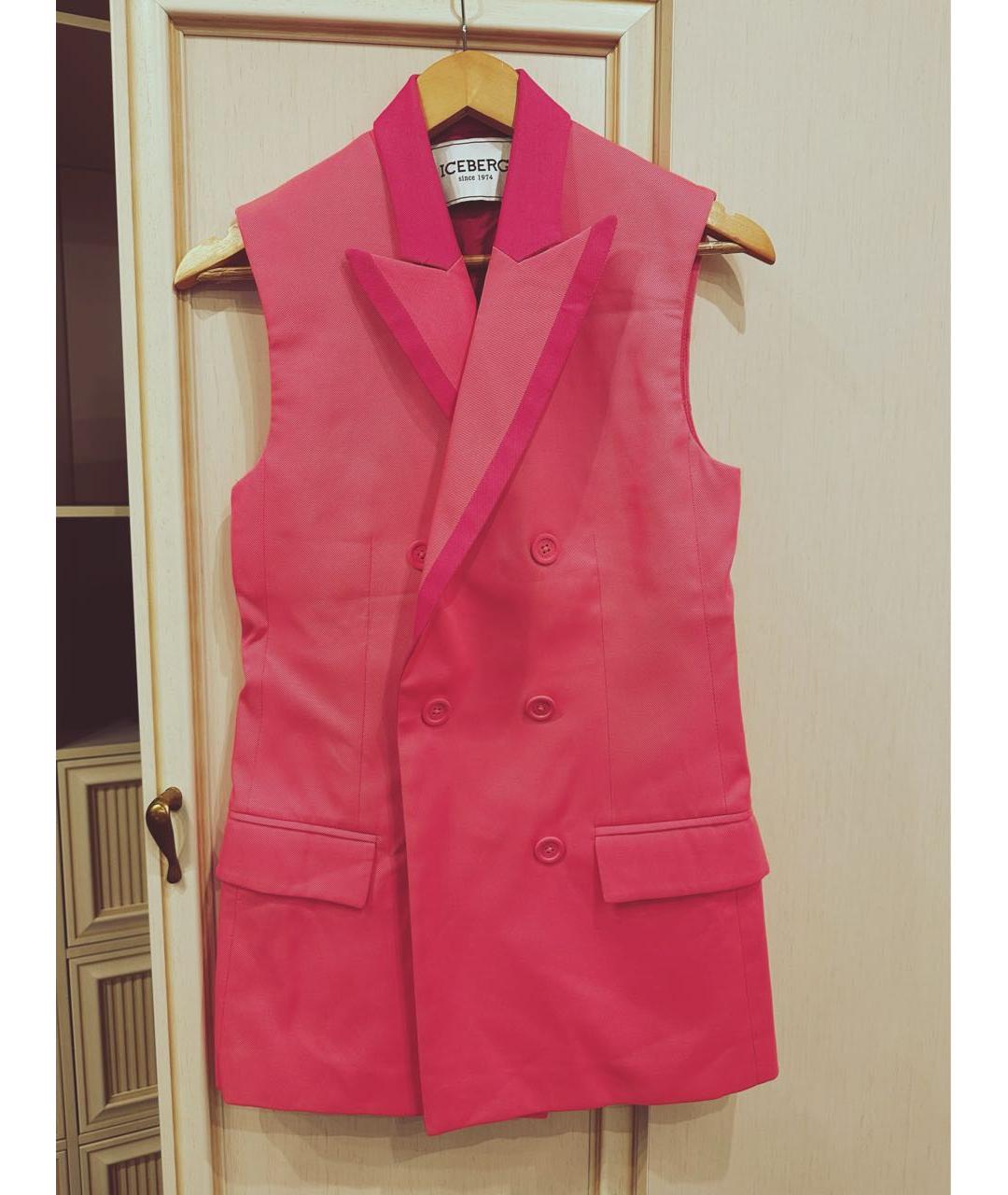 ICEBERG Коралловый хлопковый жилет, фото 2