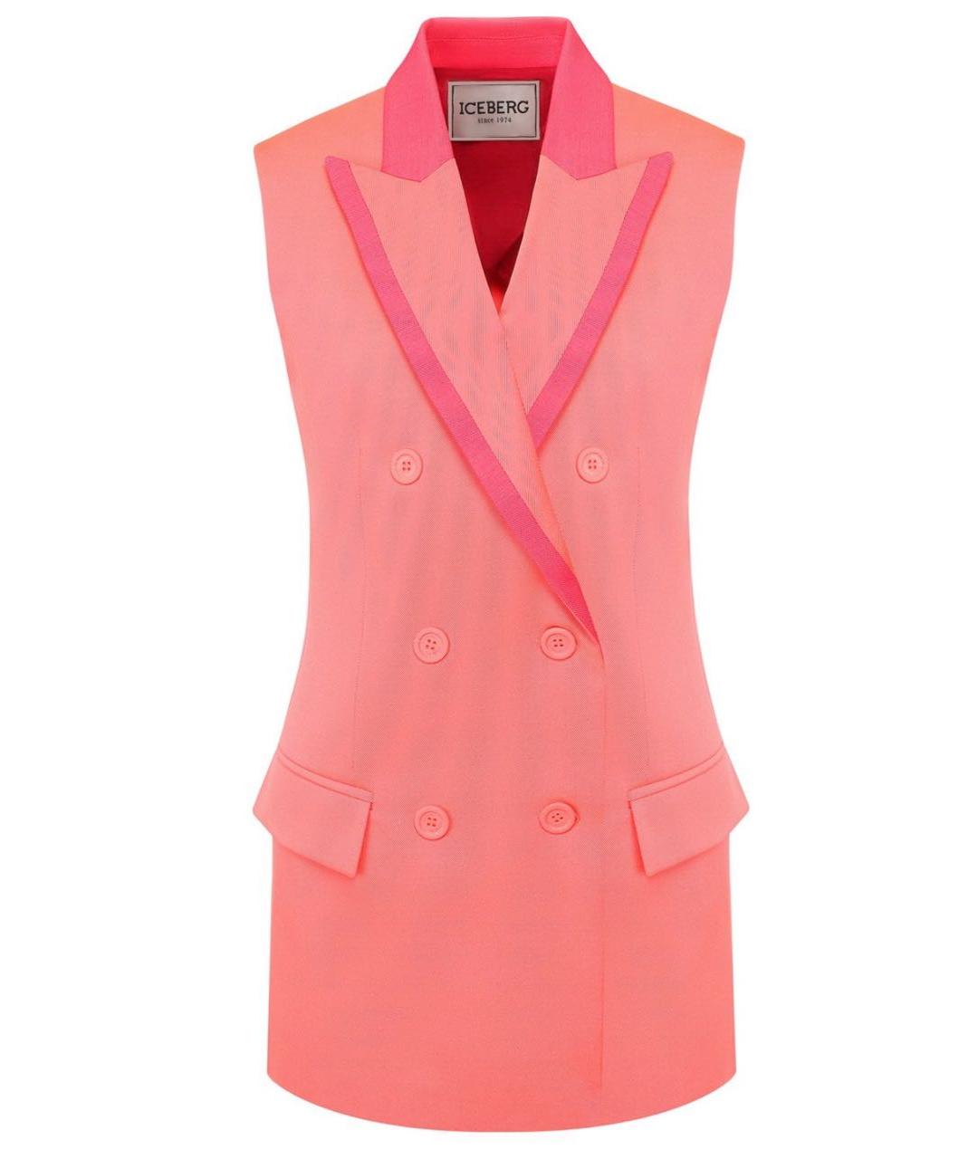 ICEBERG Коралловый хлопковый жилет, фото 1