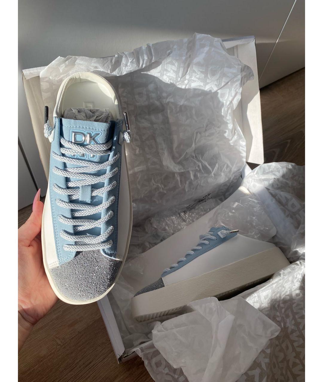 DKNY Белые кожаные кеды, фото 4