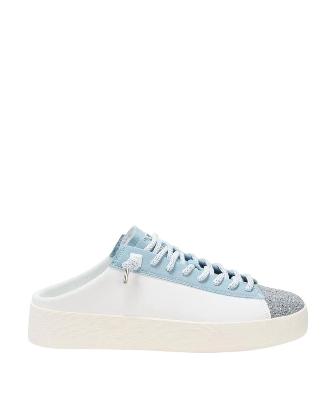 DKNY Белые кожаные кеды, фото 1