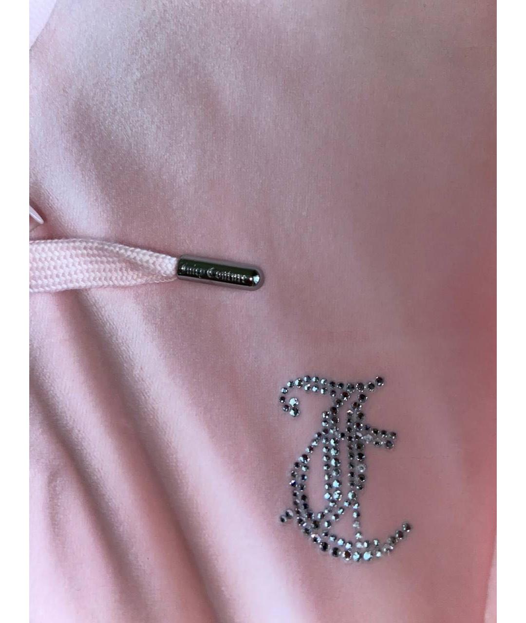 JUICY COUTURE Розовый велюровый спортивные костюмы, фото 7