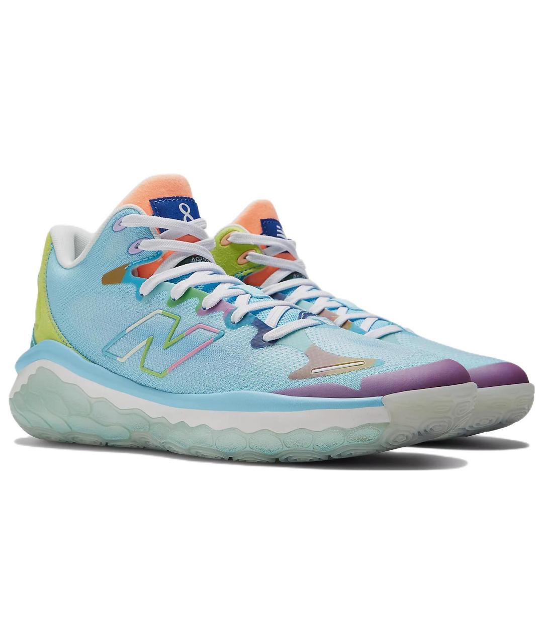 NEW BALANCE Голубые высокие кроссовки / кеды, фото 4