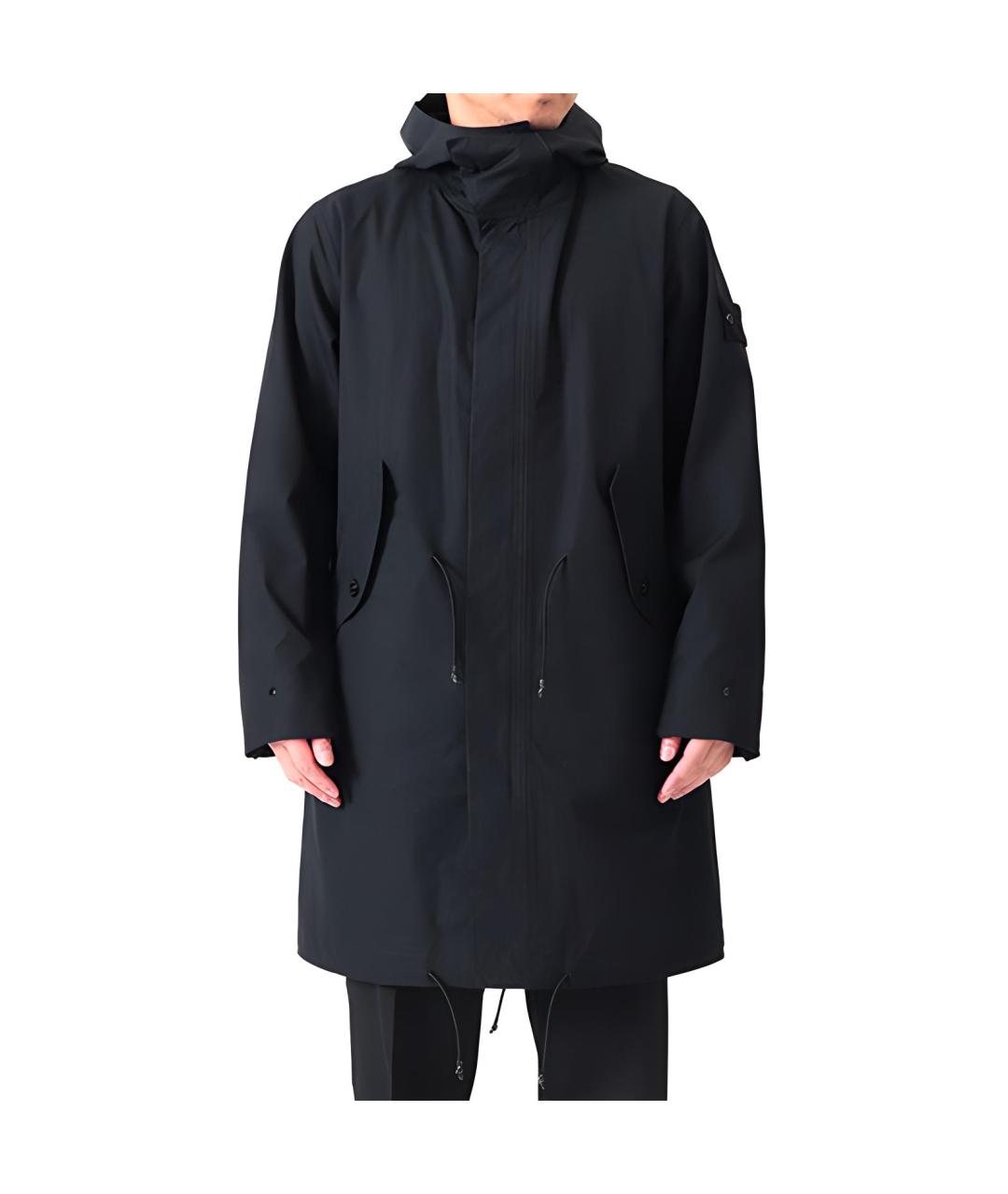 STONE ISLAND Черное пальто, фото 2