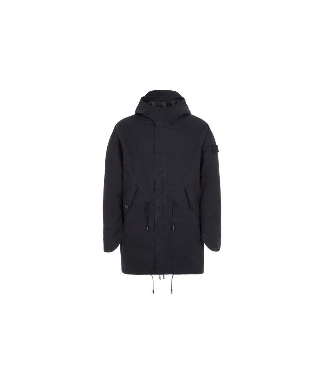 STONE ISLAND Черное пальто, фото 3