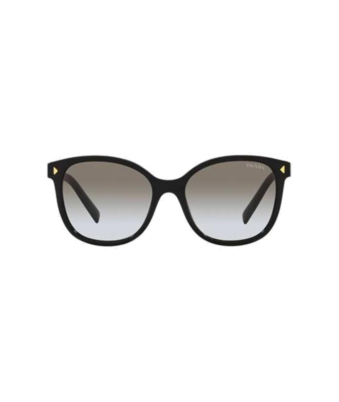 PRADA Черные пластиковые солнцезащитные очки, фото 2