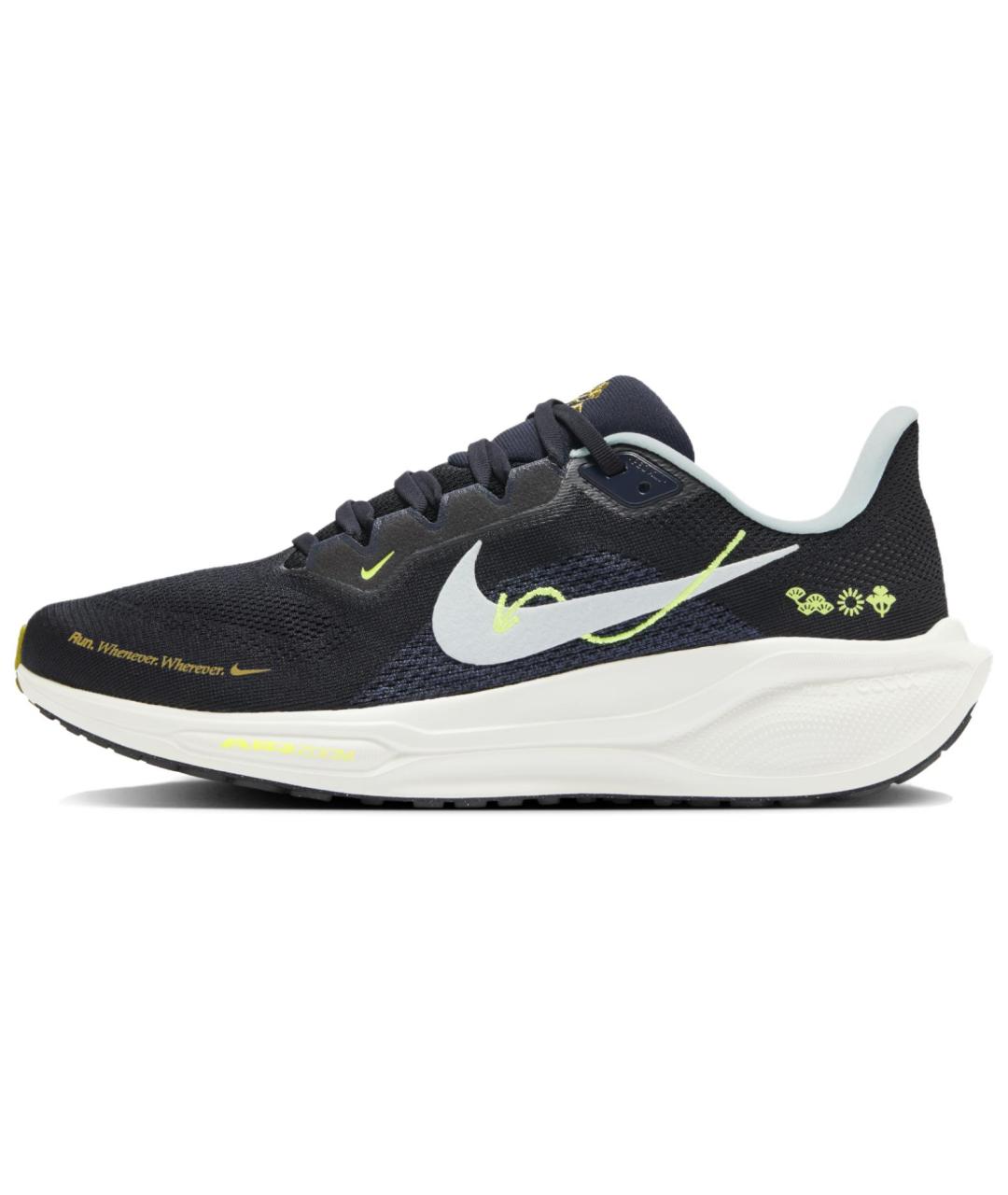 NIKE Черные низкие кроссовки / кеды, фото 2