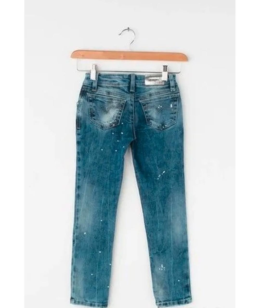 DIESEL Синие хлопко-эластановые джинсы скинни, фото 3