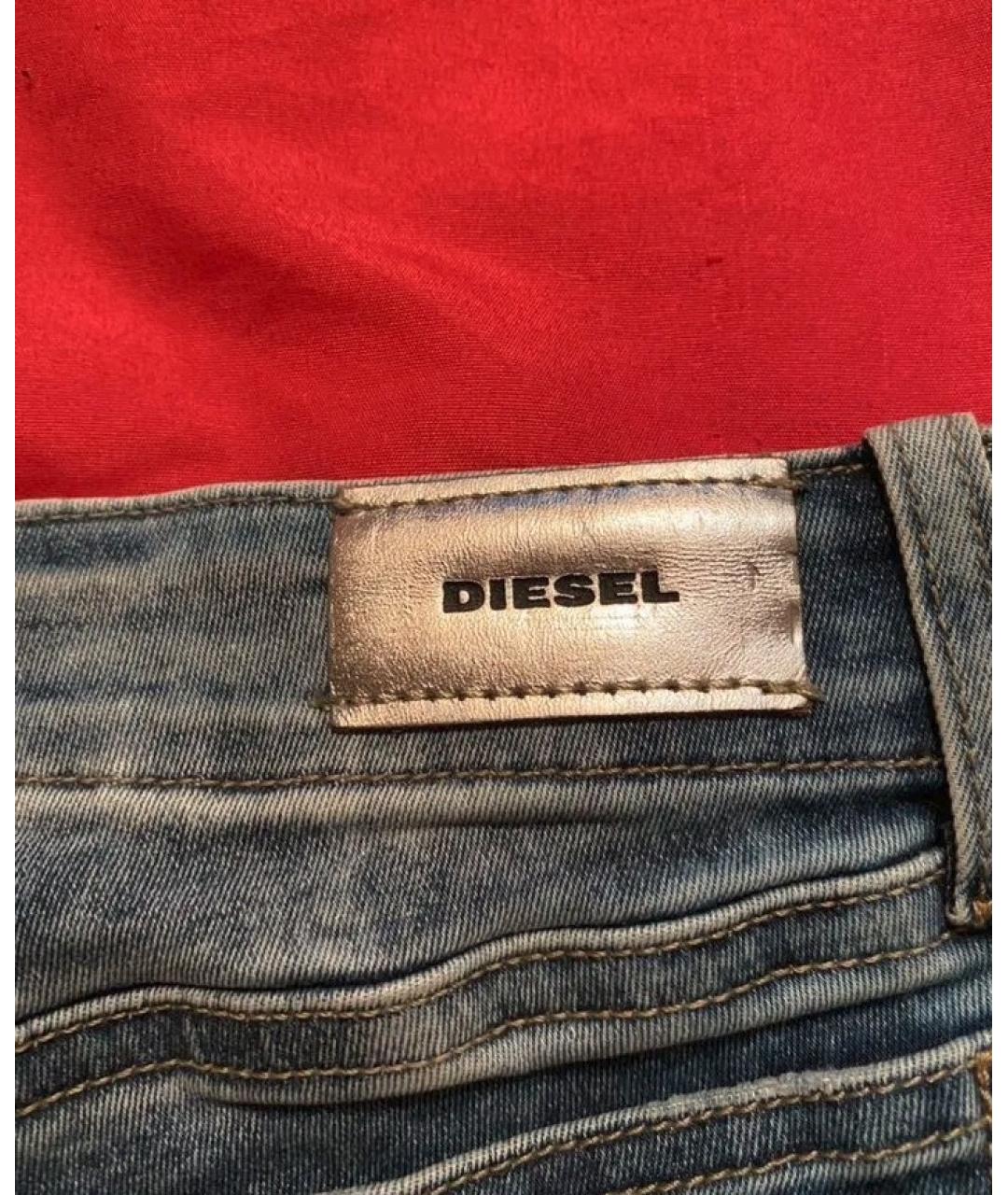 DIESEL Синие хлопко-эластановые джинсы скинни, фото 6