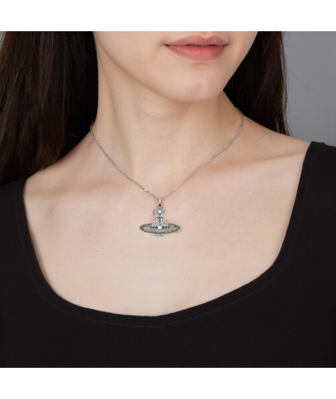 VIVIENNE WESTWOOD Серебряное металлическое колье, фото 3