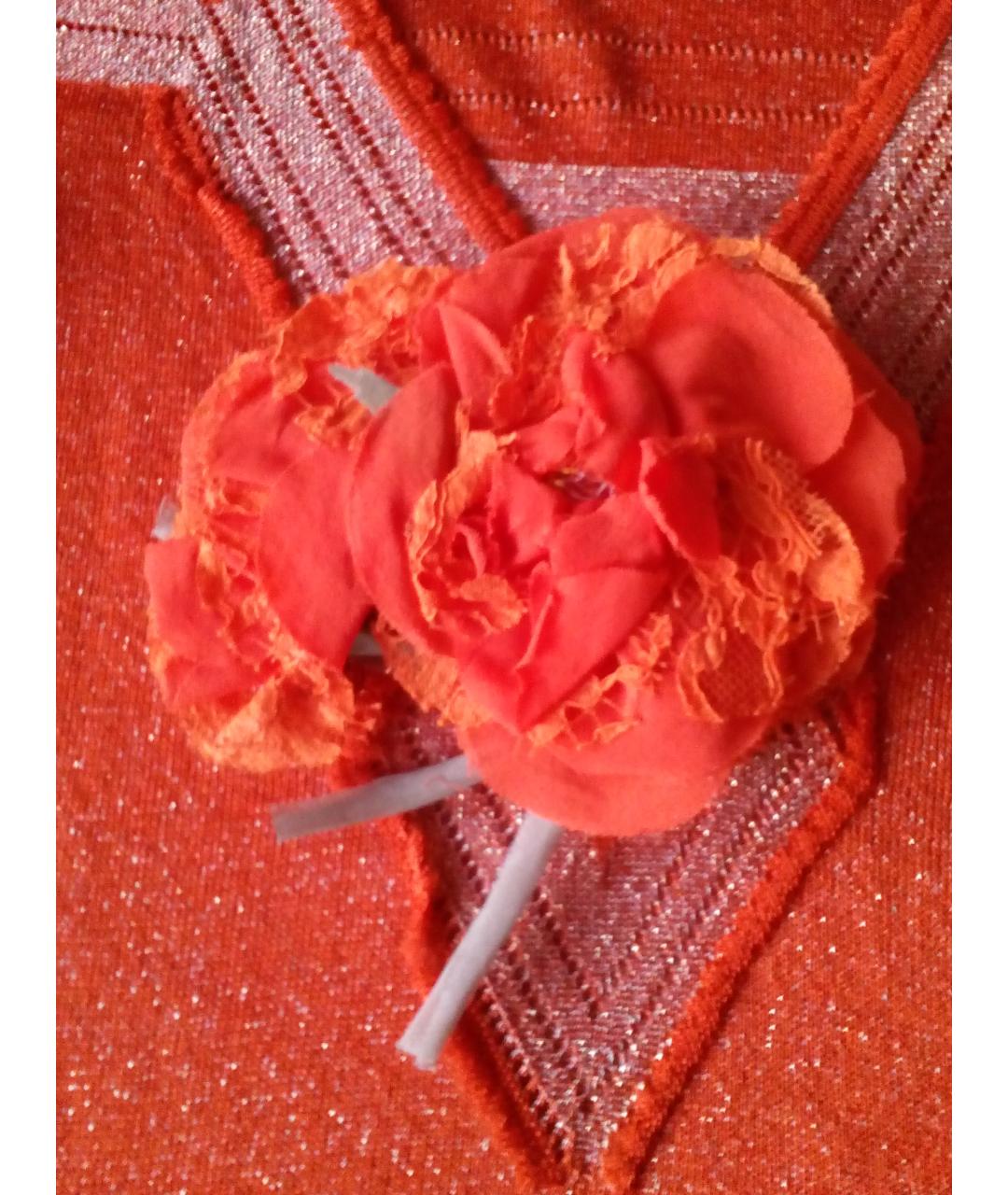 DOLCE&GABBANA Оранжевая вискозная блузы, фото 5