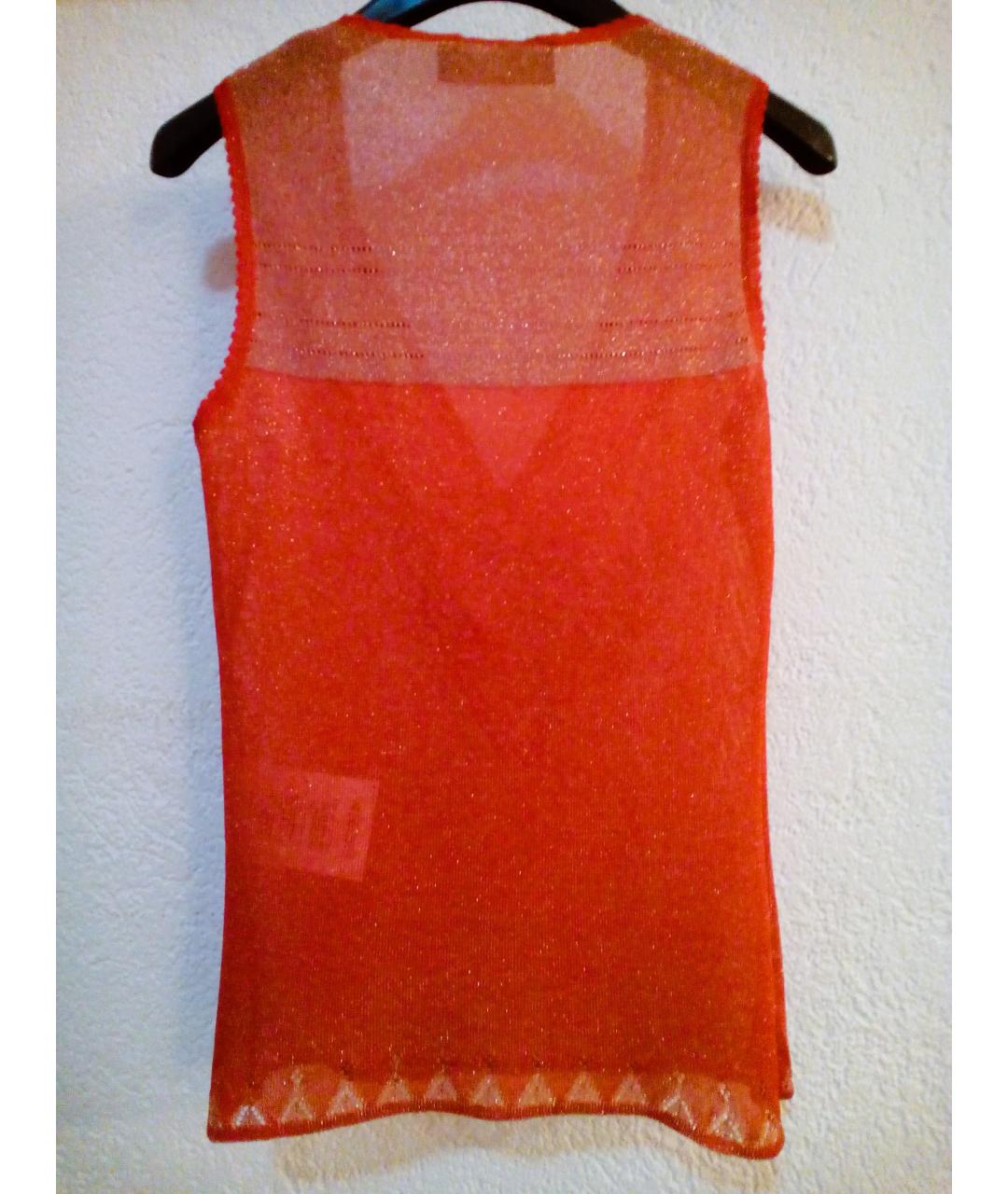 DOLCE&GABBANA Оранжевая вискозная блузы, фото 2