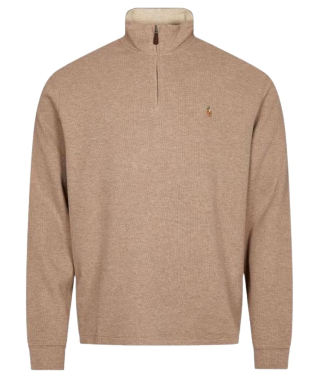 POLO RALPH LAUREN Бежевый хлопковый джемпер / свитер, фото 1