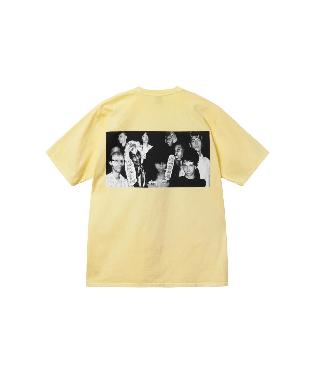 STUSSY Желтая футболка, фото 2