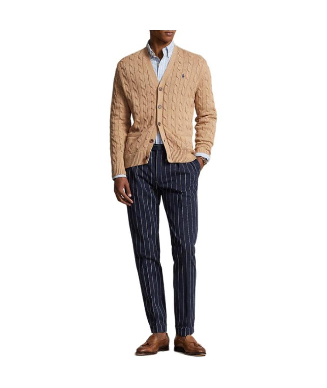 POLO RALPH LAUREN Бежевый кардиган, фото 2