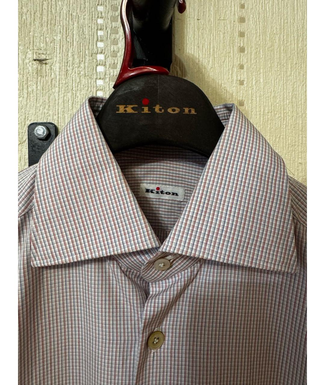 KITON Мульти хлопковая классическая рубашка, фото 3