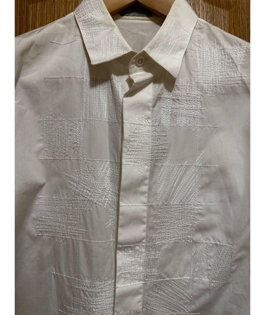 CHRISTIAN DIOR Белая хлопковая кэжуал рубашка, фото 3