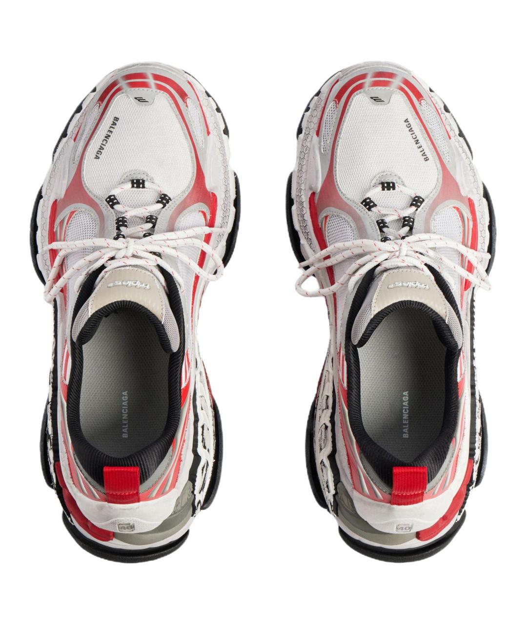 BALENCIAGA Красные низкие кроссовки / кеды, фото 4